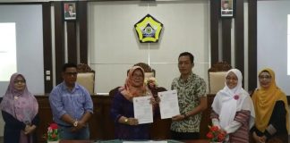 Caption foto: Pilar Demokrasi Program Studi Jurnalistik, Universitas Bengkulu (Unib) teken kerjasama (Foto/dok: JMSI Bengkulu)