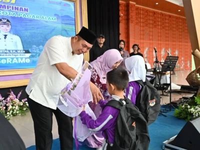 Caption foto: Wali Kota Pagar Alam saat gelar refleksi satu tahun kepemimpinannya, pada Jumat 20 Februari 2026 (Foto/dok: Info Negeri)