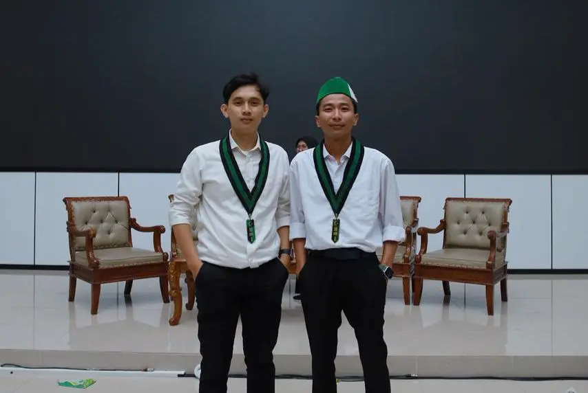 Caption foto: Wakil Sekretaris Umum PTKP HMI Cabang Bengkulu, Ridho Pangestu dan Kepala Bidang PTKP HMI Cabang Bengkulu, Rizky Perdana (Foto/dok: Soprian Ardianto)