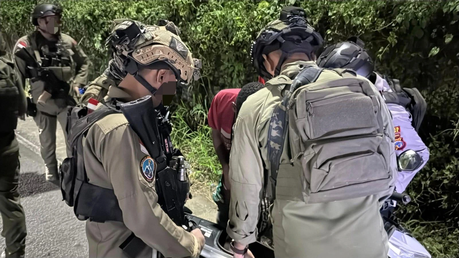 Caption foto: Polres Nabire dan Satgas Damai Cartenz Gelar Razia Malam, Kamis 28 Mei 2026 (Foto/dok: Info Negeri)