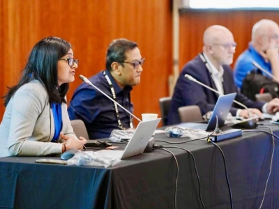 Ery Punta Hendraswara, sekretaris Pandi menyampaikan paparan tentang abuse DNS (domain name services) di aidang ICANN