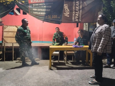 Tak Sekadar Bangun Infrastruktur, Satgas TMMD Bangun Kepedulian Lewat Siskamling