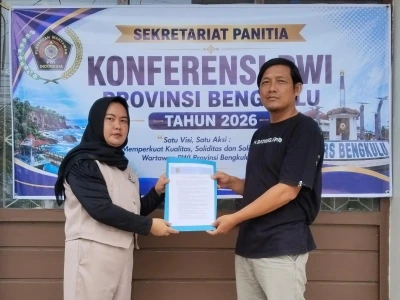 Iyud Dwi Mursito Masuk Bursa Ketua PWI Bengkulu, Tim Pendukung Ambil Formulir