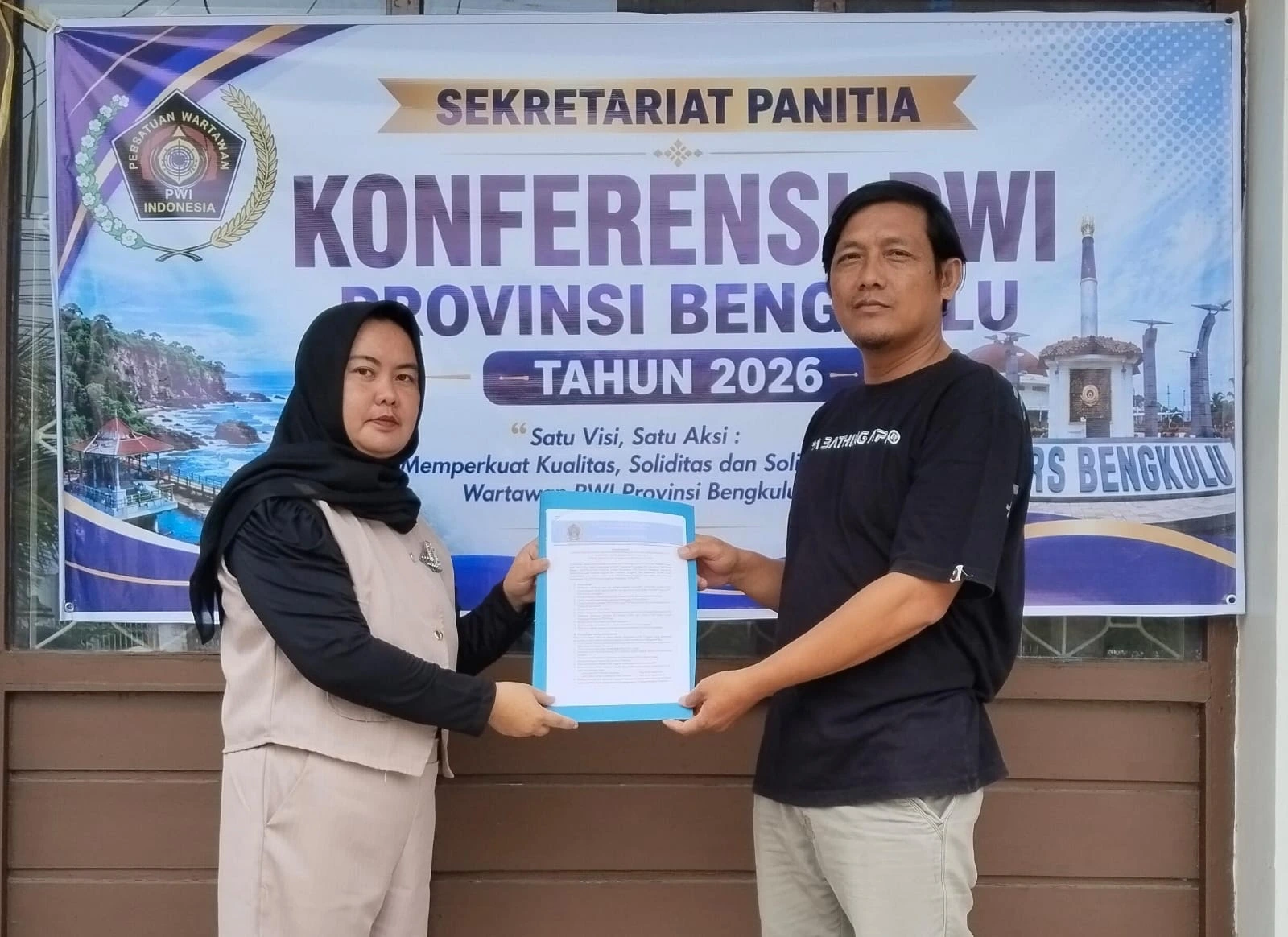 Iyud Dwi Mursito Masuk Bursa Ketua PWI Bengkulu, Tim Pendukung Ambil Formulir